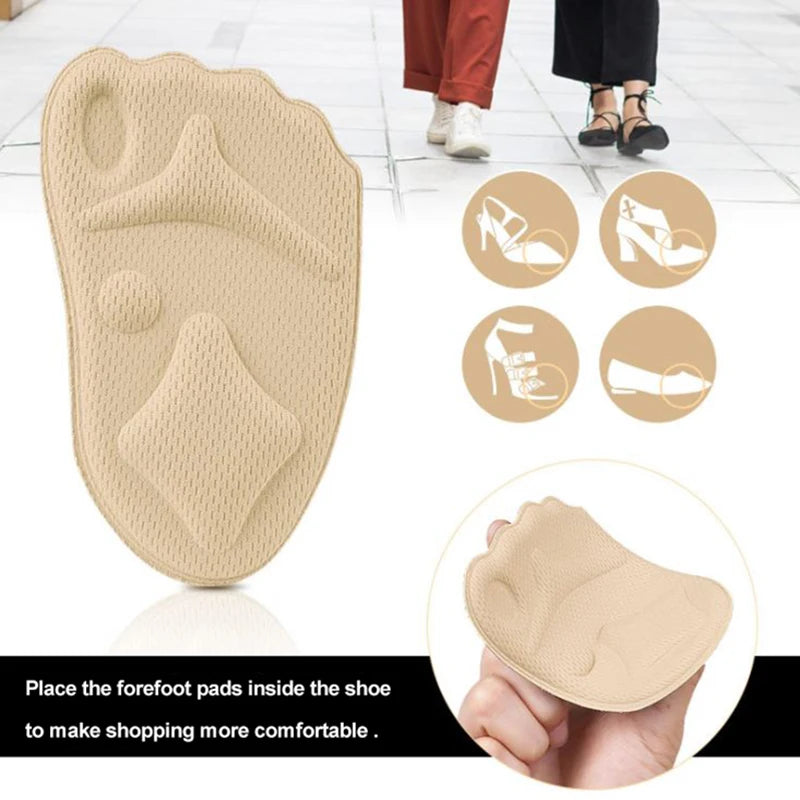 Coussinets de pieds femme – Demi-semelles talons hauts, lot de 2