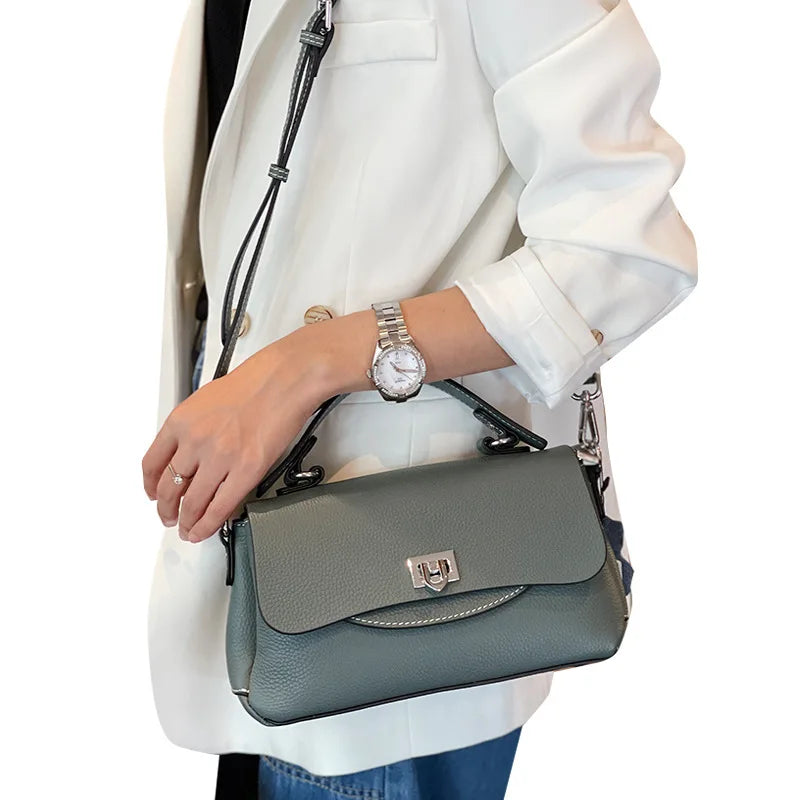 Sac à main femme en cuir élégant, 6 coloris