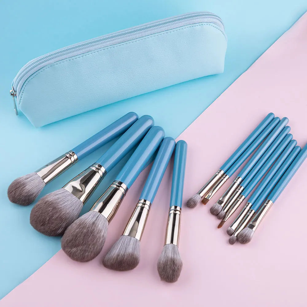 Set 13 Pinceaux Maquillage Professionnels avec Pochette
