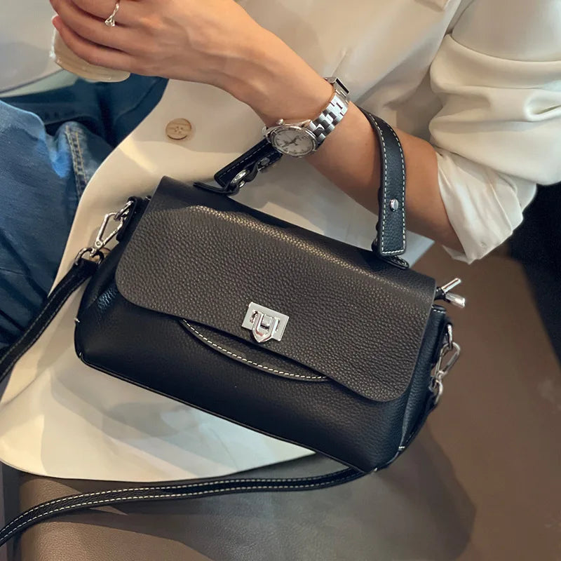 Sac à main femme en cuir élégant, 6 coloris