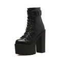 Bottines Moto Femme  – Talon Ultra Haut & Fermeture Éclair