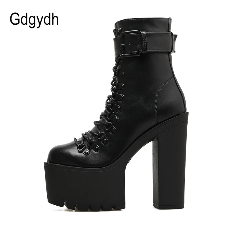 Bottines Moto Femme  – Talon Ultra Haut & Fermeture Éclair