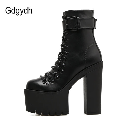 Bottines Moto Femme  – Talon Ultra Haut & Fermeture Éclair
