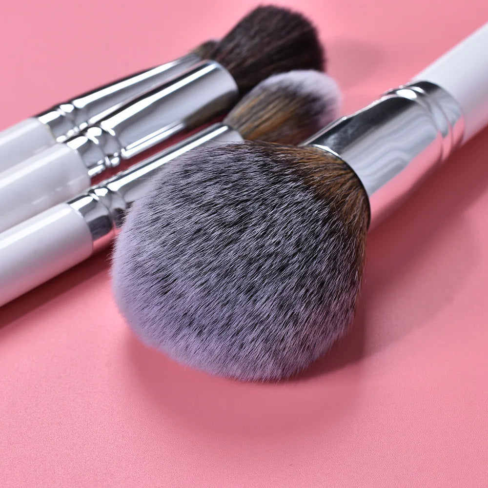 Set de 30 Pinceaux Maquillage Professionnels – Manche Blanc