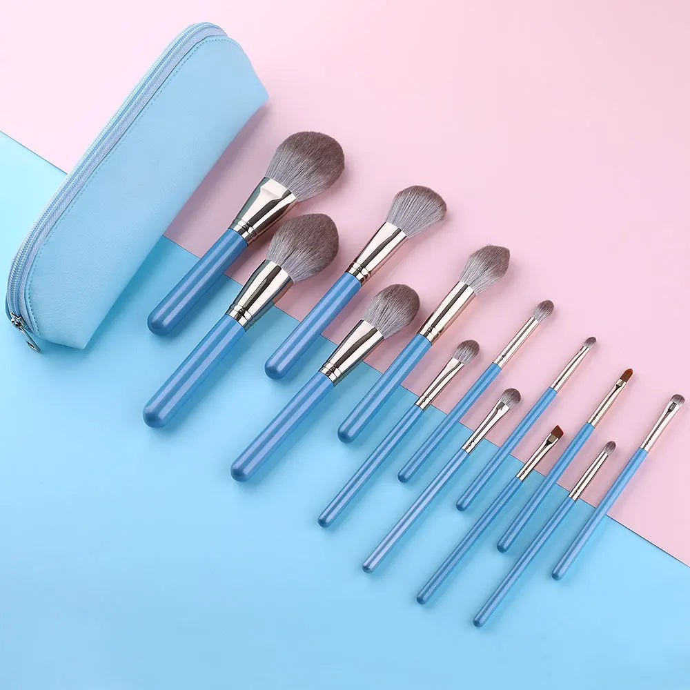 Set 13 Pinceaux Maquillage Professionnels avec Pochette