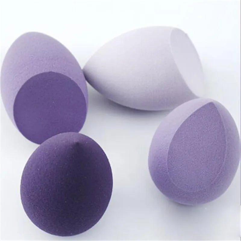 Lot de 4 éponges maquillage – Fond de teint, poudre & blending, sans latex