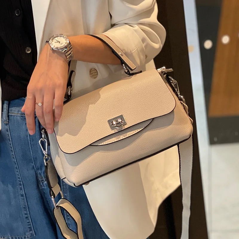 Sac à main femme en cuir élégant, 6 coloris