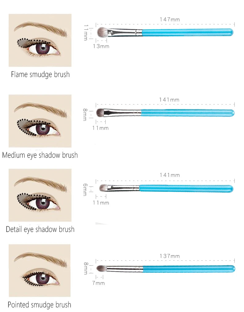 Set 13 Pinceaux Maquillage Professionnels avec Pochette