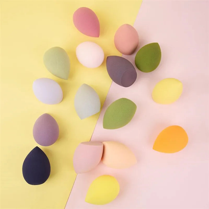 Lot de 4 éponges maquillage – Fond de teint, poudre & blending, sans latex
