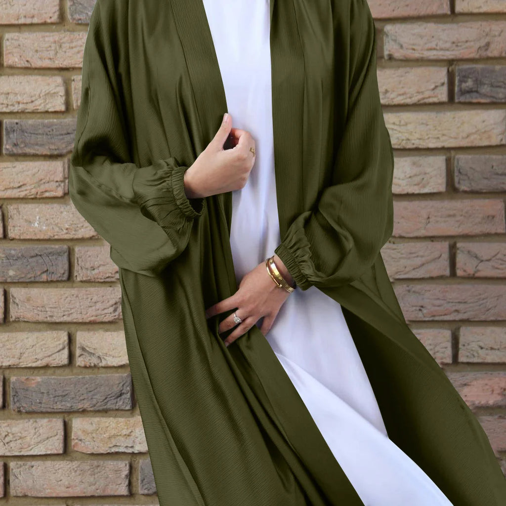 Abaya Satin Longue Élégante - 8 coloris