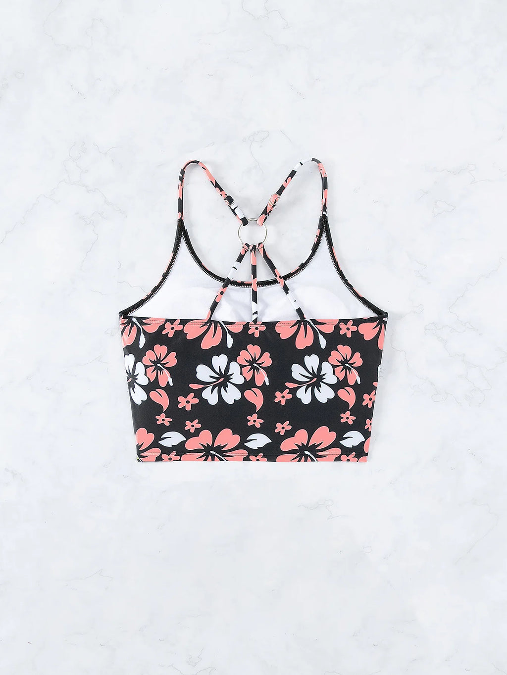 Bikini Femme 2 Pièces – Crop Top & Short Taille Haute (Plusieurs coloris)