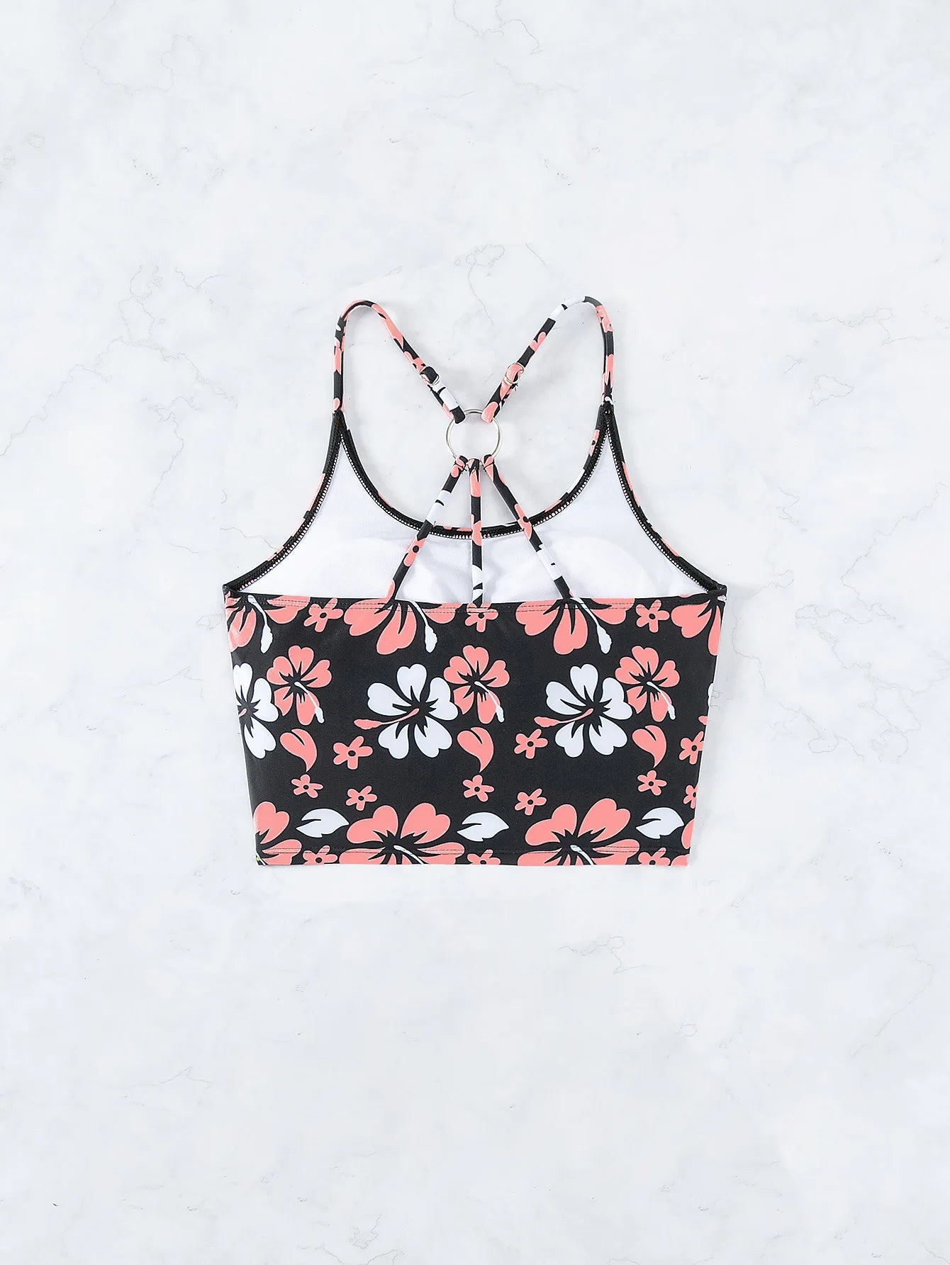 Bikini Femme 2 Pièces – Crop Top & Short Taille Haute (Plusieurs coloris)