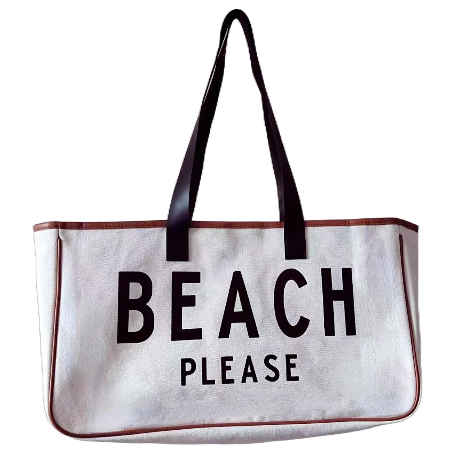 Sac fourre-tout en toile – Lettres imprimées – Plusieurs coloris