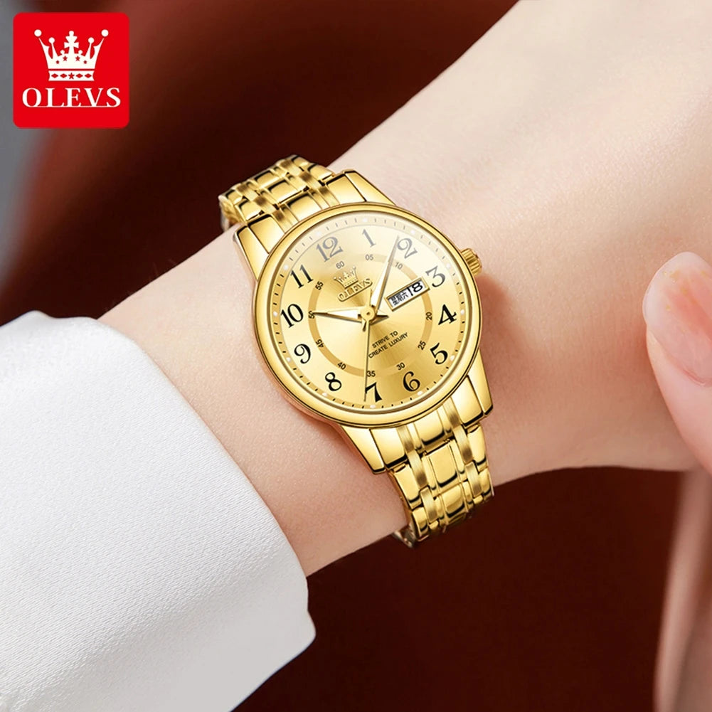 Montre femme – Quartz, acier, élégante – Plusieurs coloris