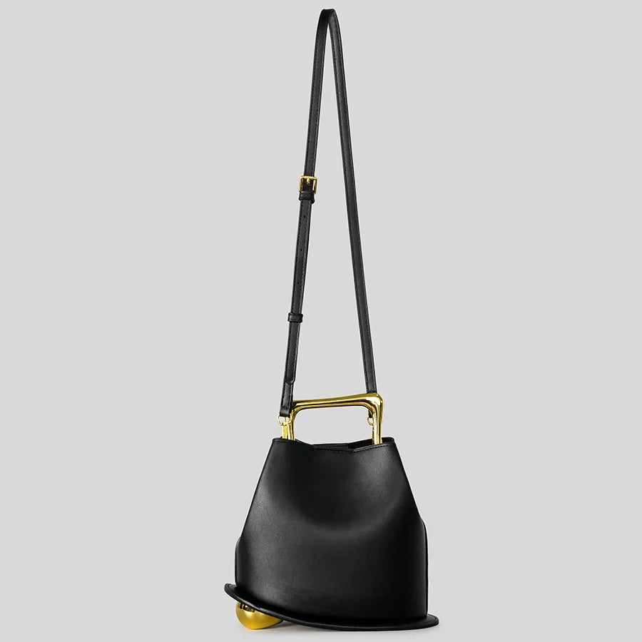 Sac seau en cuir PU – Poignée métal – Plusieurs coloris