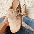 Sabots mules femme en toile – Semelle liège - 5 coloris