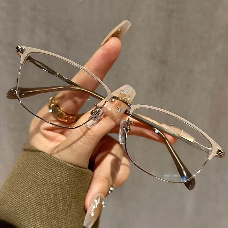 Lunettes de lecture anti-lumière bleue – Style rétro littéraire, ultra-légères