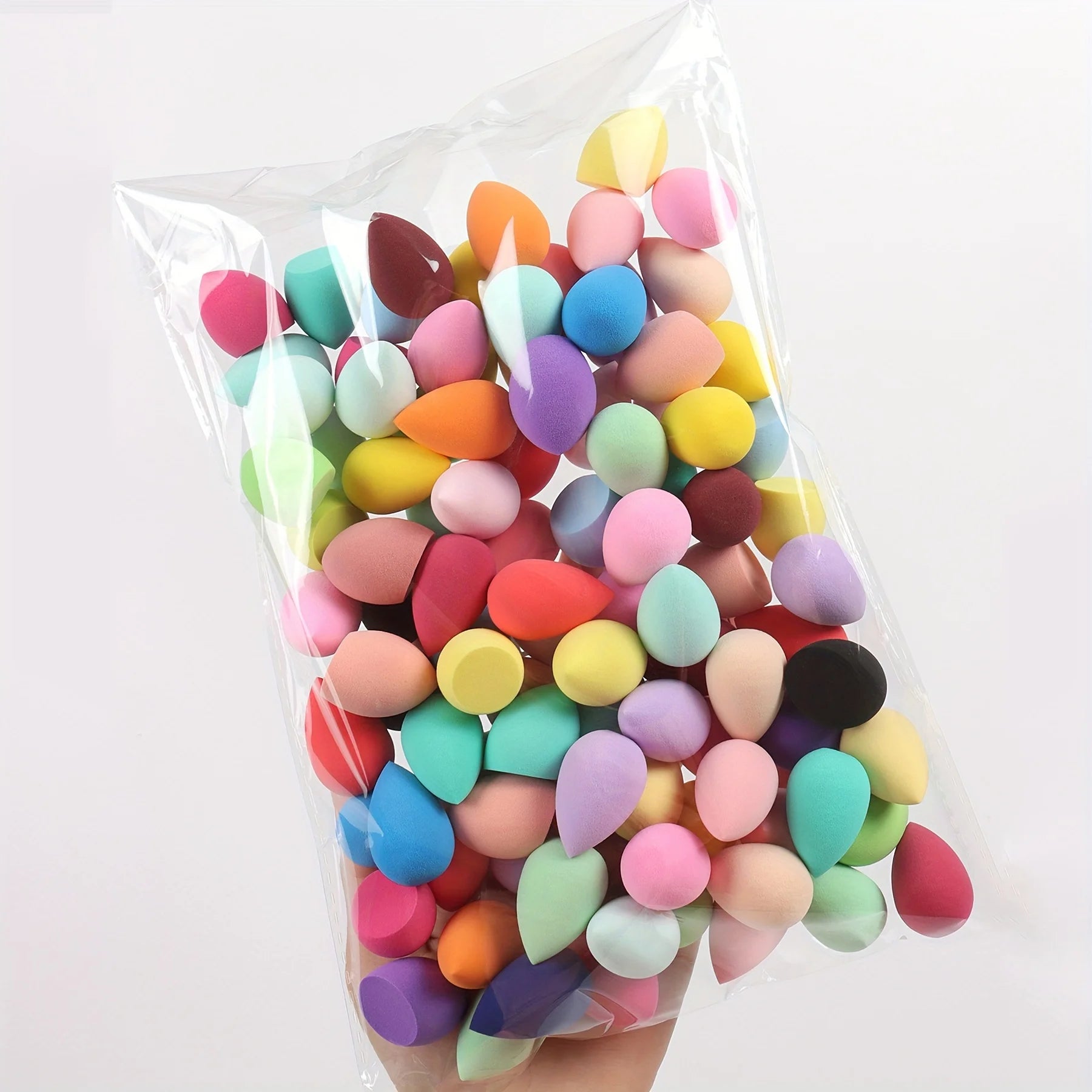 Mini Œufs Éponges de Maquillage Multicolores – Lot de 10, 20, 50 ou 100