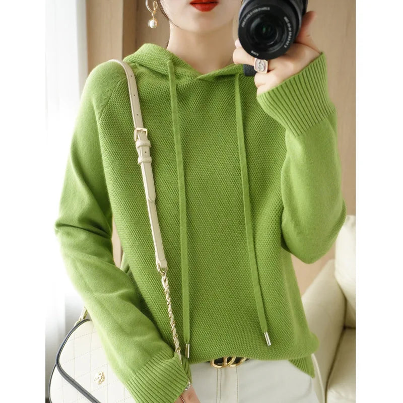 Sweat-shirt à capuche femme – pullover décontracté,  10 coloris