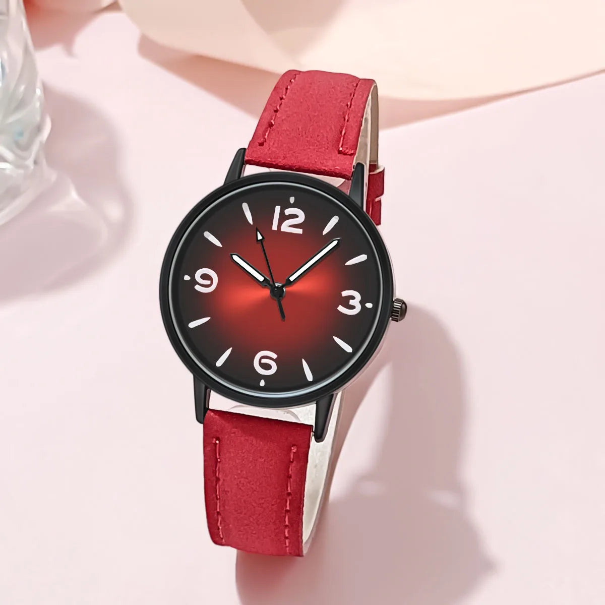 Montre femme quartz – Bracelet cuir PU – Plusieurs coloris