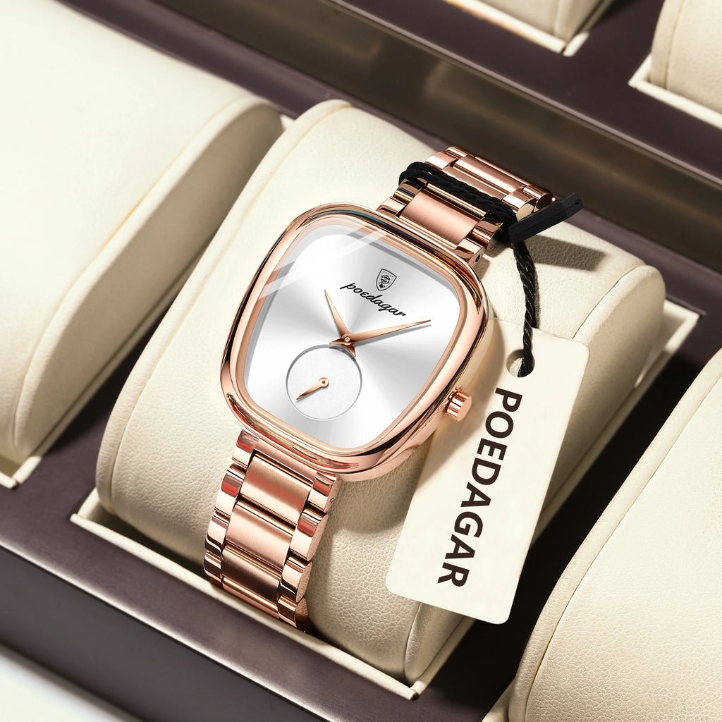 Montre femme luxe – Acier inoxydable, quartz, étanche – Plusieurs coloris