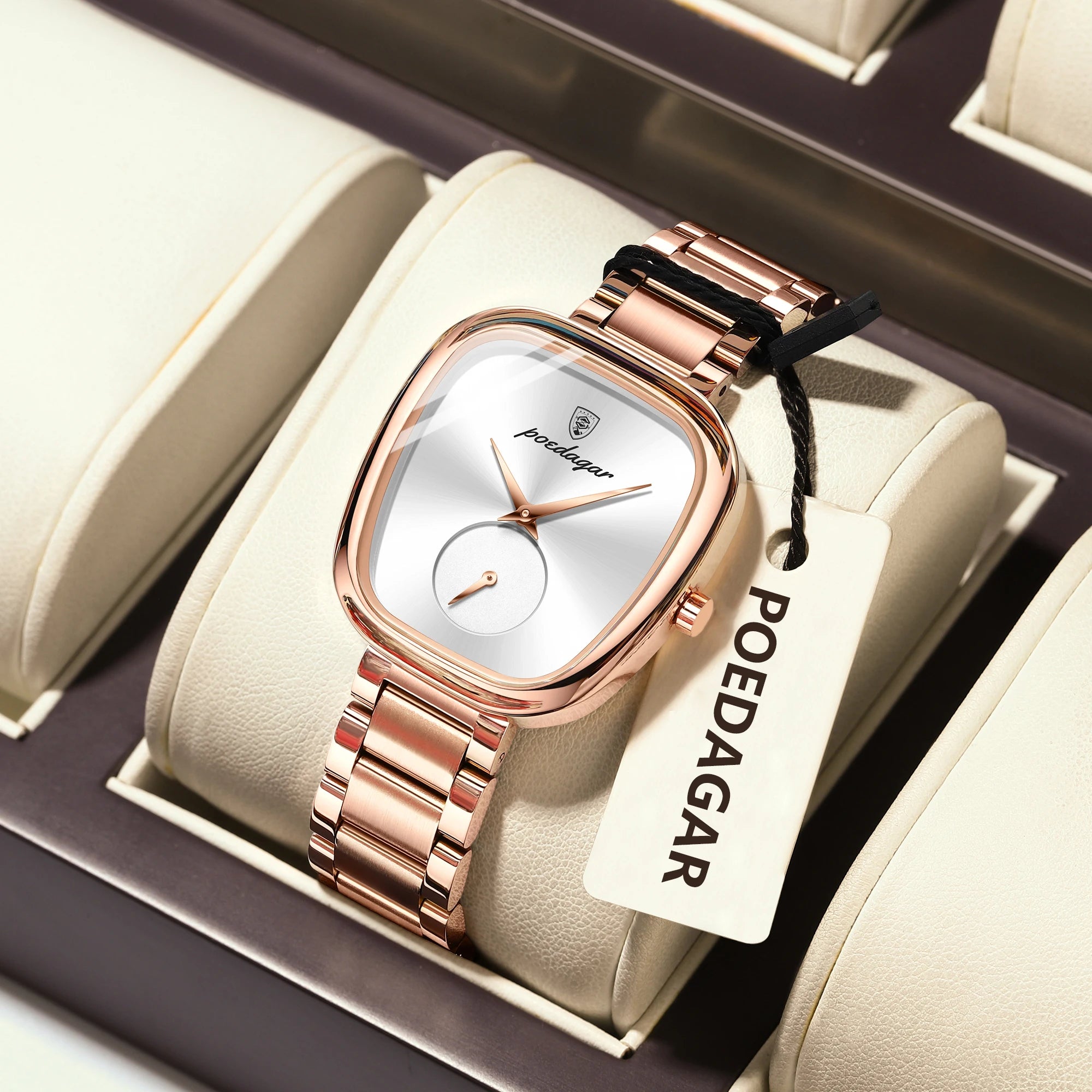 Montre femme luxe – Acier inoxydable, quartz, étanche – Plusieurs coloris