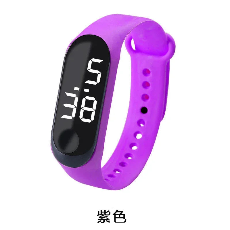 Montre digitale LED femme – Bracelet silicone sport & casual – Plusieurs coloris
