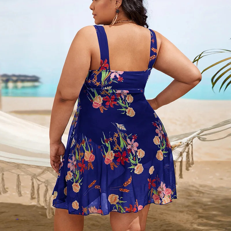 Monokini Femme Grande Taille Col Carré – 6 Coloris 1XLà 5XL