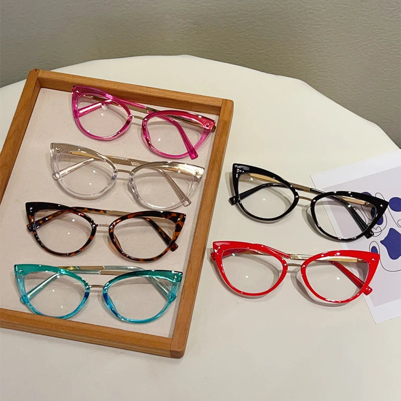 Lunettes œil de chat  – Anti-lumière bleue, couleurs candy – Plusieurs coloris