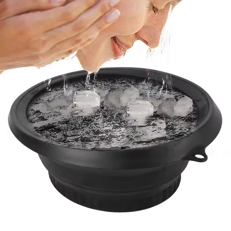 Bol Silicone bain de glace visage pliable –