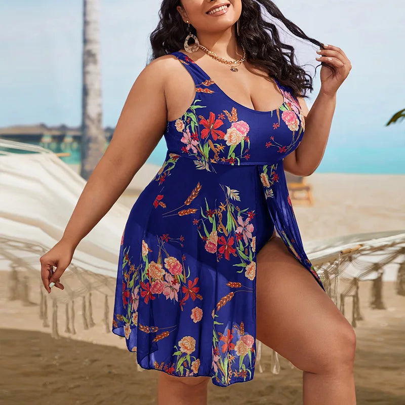 Monokini Femme Grande Taille Col Carré – 6 Coloris 1XLà 5XL