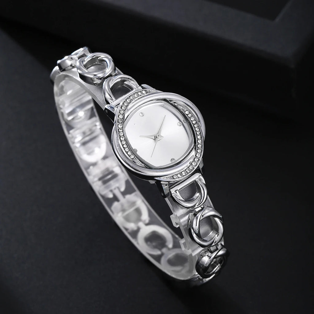 Montre femme design – Alliage, mouvement quartz – Plusieurs coloris