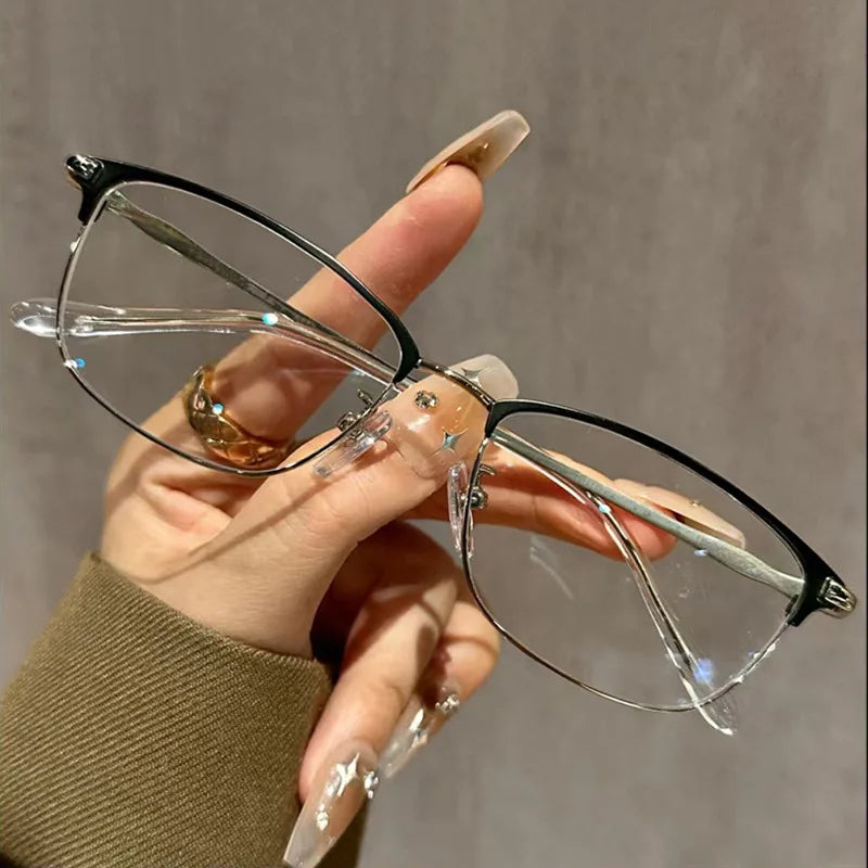 Lunettes de lecture anti-lumière bleue – Style rétro littéraire, ultra-légères