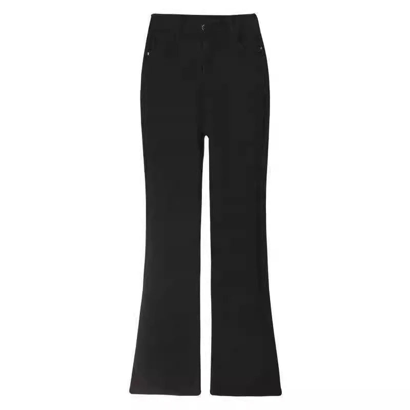 Jean flare femme Taille haute, coupe slim, pattes d'eph