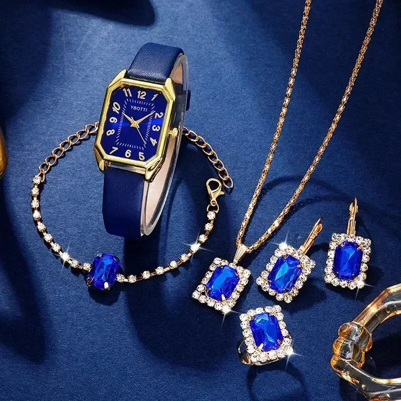 Montre femme carrée – Bracelet cuir, quartz – Plusieurs coloris