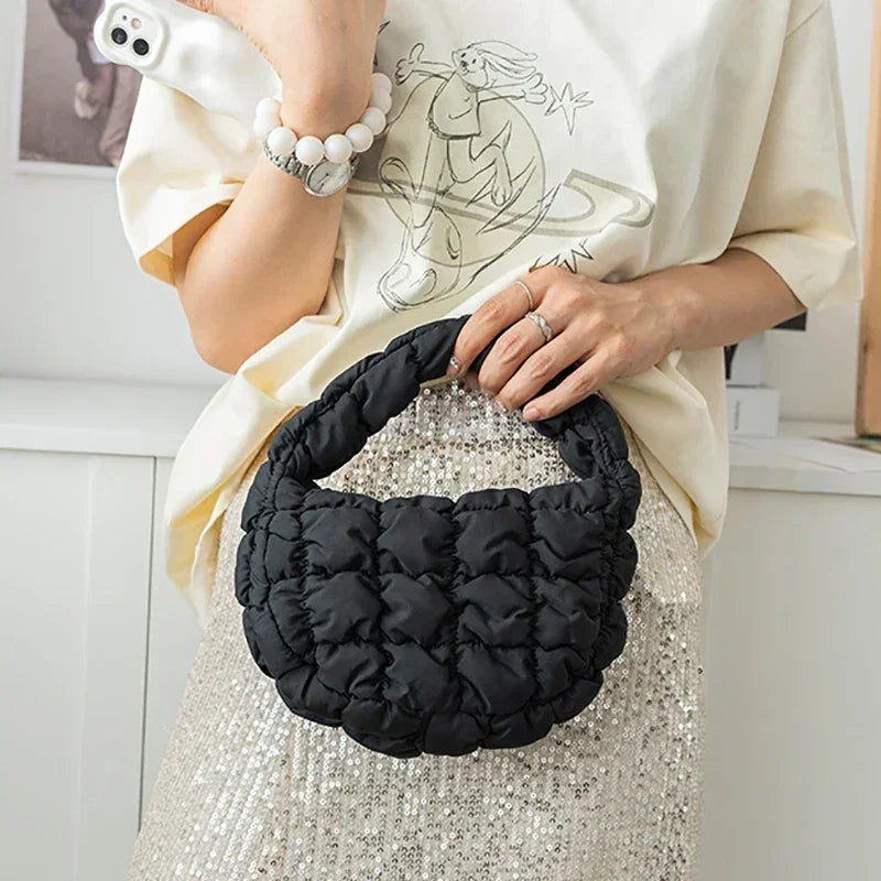 Pochette matelassée en nylon – 2 coloris