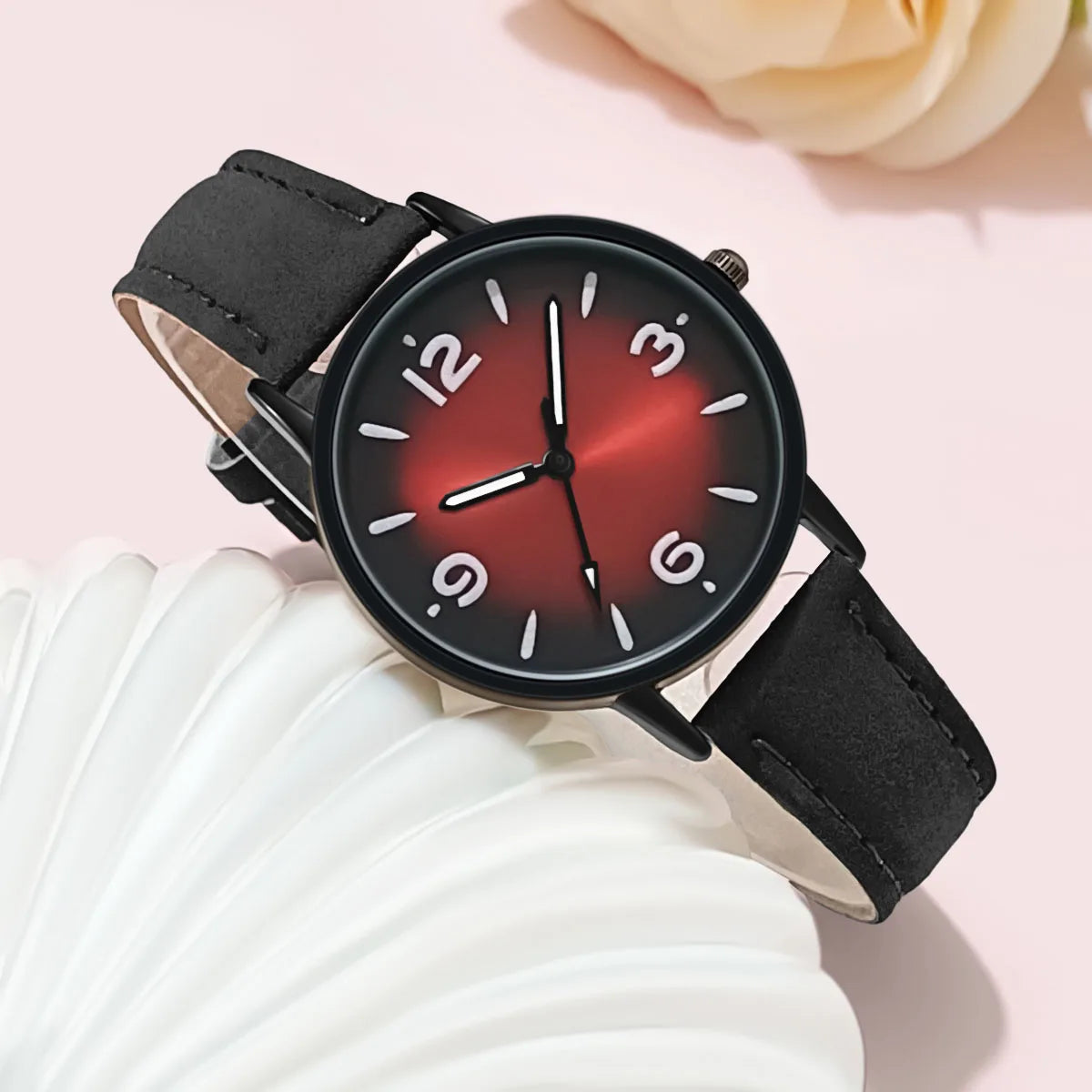Montre femme quartz – Bracelet cuir PU – Plusieurs coloris