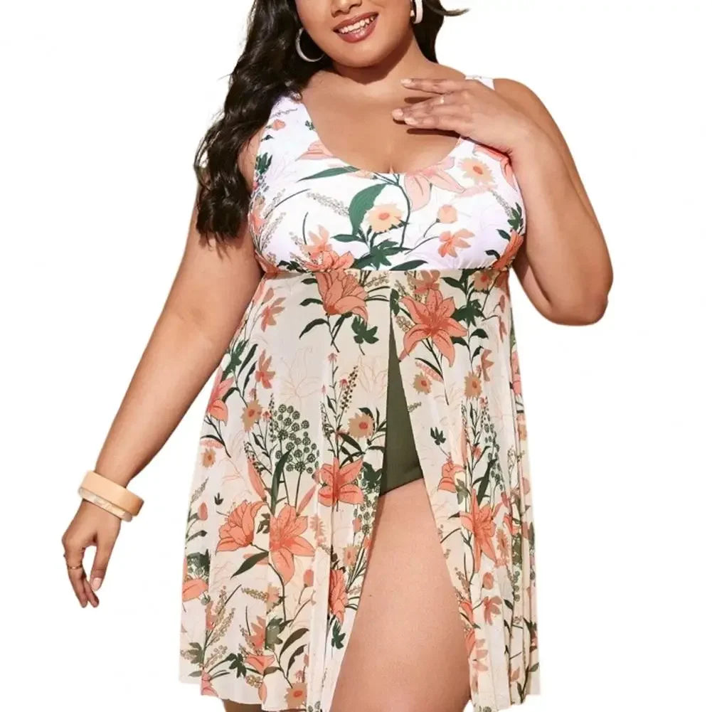 Monokini Femme Grande Taille Col Carré – 6 Coloris 1XLà 5XL