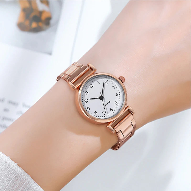 Montre femme acier – Quartz, bracelet métal – Plusieurs coloris