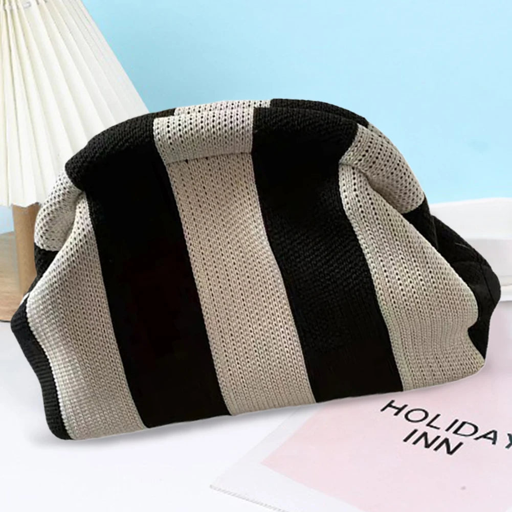 Pochette de plage en crochet – Sac été décontracté, color-block 13 coloris