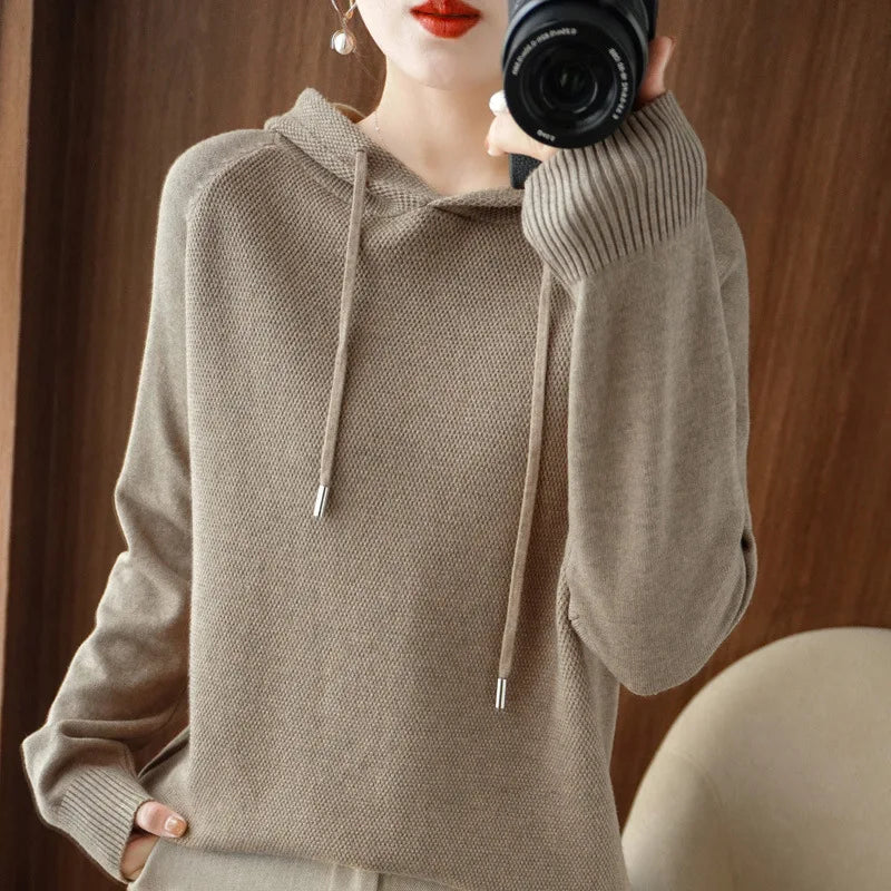 Sweat-shirt à capuche femme – pullover décontracté,  10 coloris
