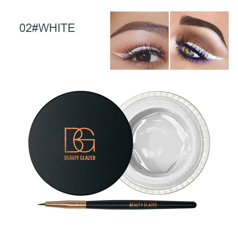 BEAUTY GLAZED 6 Colors Makeup 2 in 1 Gel Eyeliner Cream Profesional  Long Lasting Eyebrow Gel Makeup