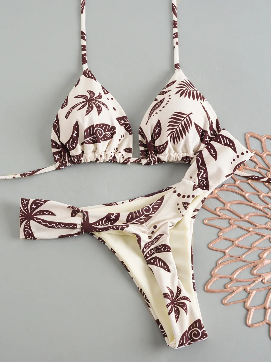 Micro Bikini Femme Imprimé  – 2 Coloris