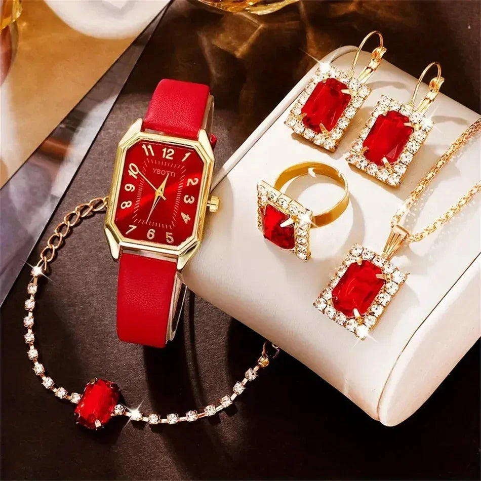 Montre femme carrée – Bracelet cuir, quartz – Plusieurs coloris