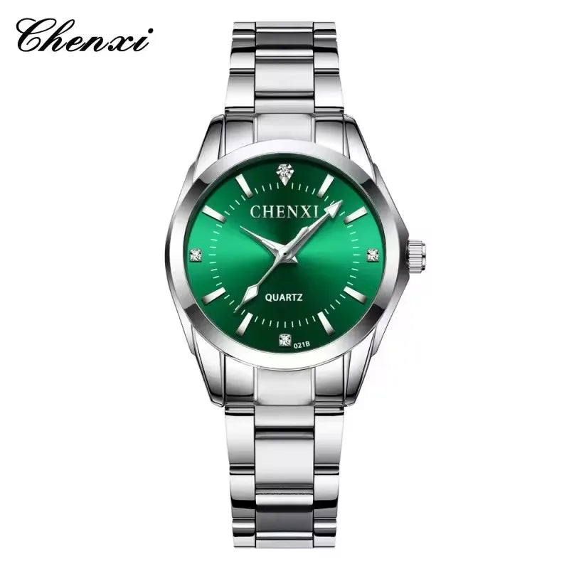 Montre femme – Quartz, acier, lumineuse – Plusieurs coloris