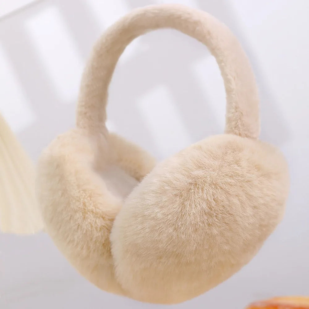 Cache-oreilles pliables unisexe – Couleur unie, épais – Plusieurs coloris
