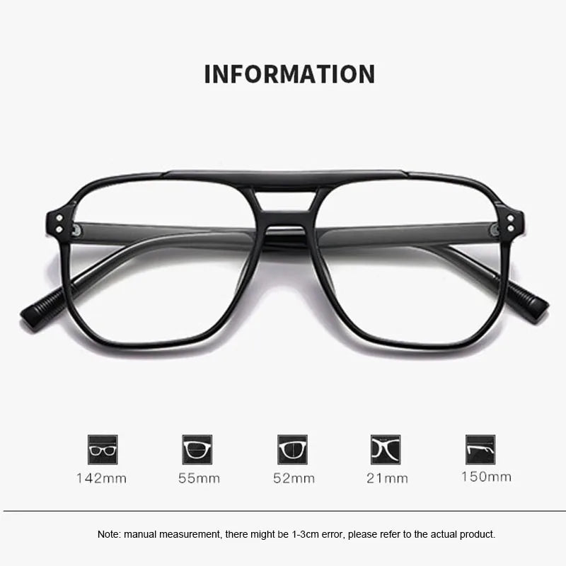 Lot 2 lunettes de lecture  – Style oversize, anti-lumière bleue