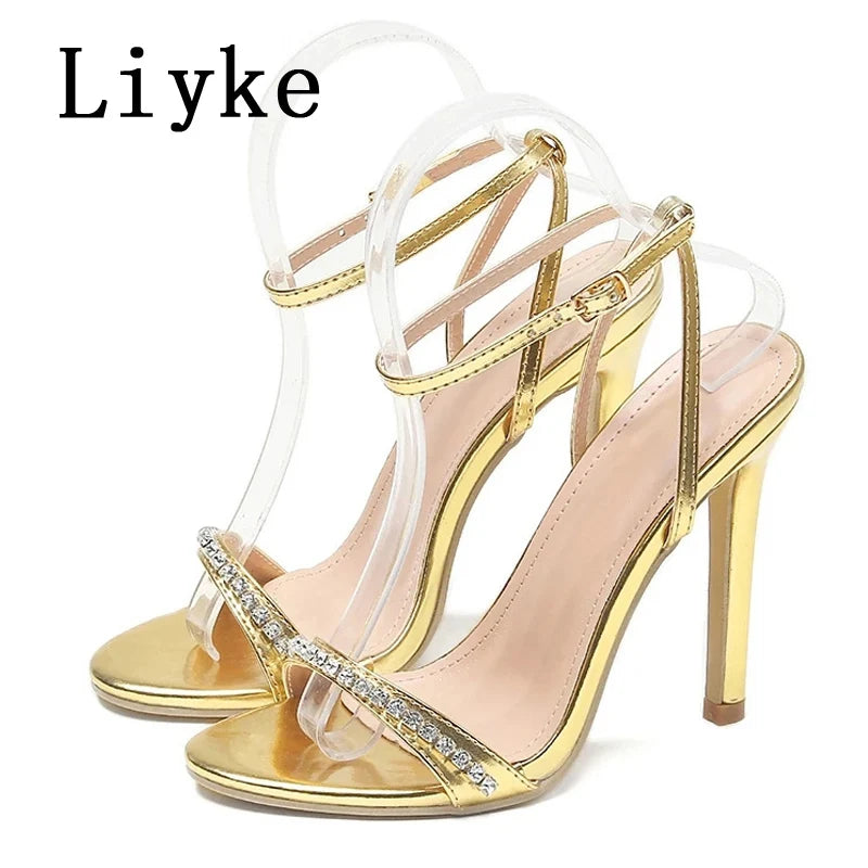 Sandales  femme – Talon aiguille 11 cm soirée & été -2 coloris
