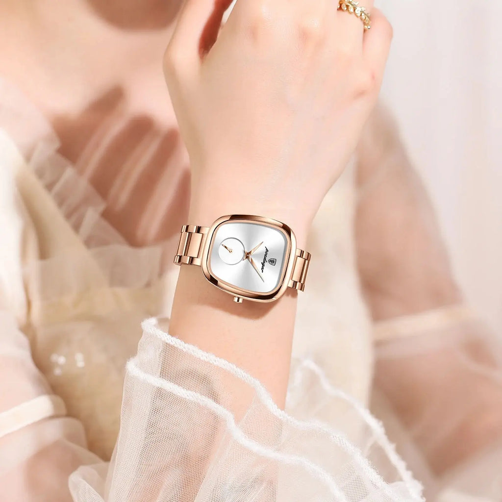 Montre femme luxe – Acier inoxydable, quartz, étanche – Plusieurs coloris