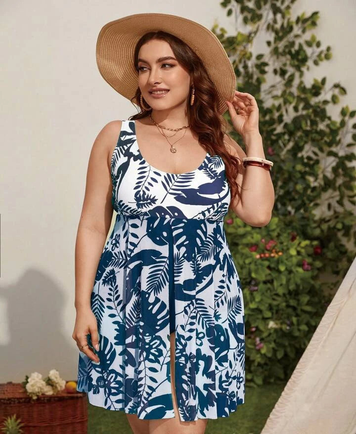 Monokini Femme Grande Taille Col Carré – 6 Coloris 1XLà 5XL